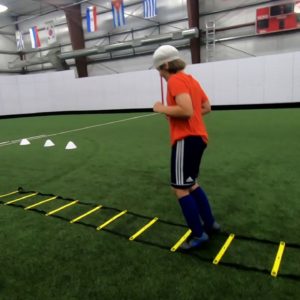 Soccer Agility Ladder Drills with Ball to Improve Soccer Agility, Speed, Coordination, and Touches